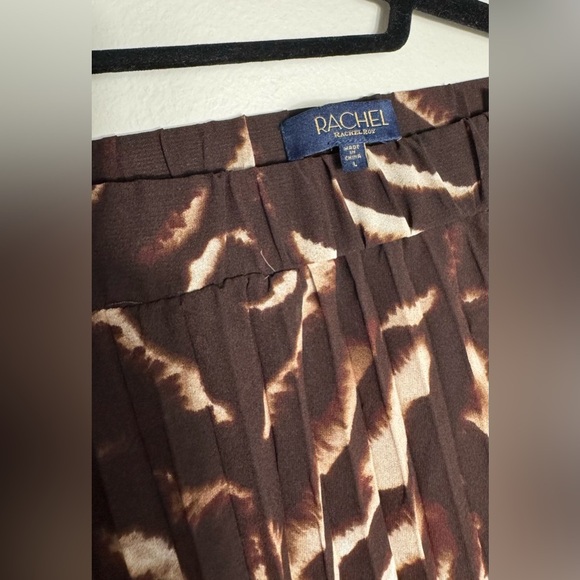 Rachel Roy Accordion Knife Pleated Long Skirt Career Casual NWT Size L - Picture 5 of 5